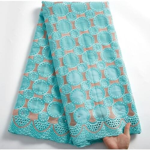 Zhenguiru High Quality 2021 African White Lace Green Swiss Voile Lace Sewing Embroidery Nigorian Fabric Women Wedding DressA2449