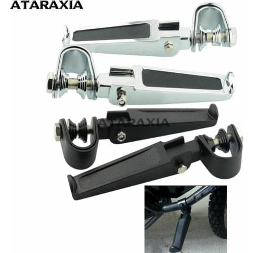 1" 25mm 1.25" 32mm Bike Crash Bar Engine Guard Highway Foot Peg Clamps Mounts Footrest For Harley Davidson Motorcycle Pegs Clamp