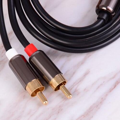 1PCS Audio Headset Jack Splitter Share Cable Adapter Golden Connector Earpiece for Earphone Headphone 3.5mm 1 To 2 Dual Y