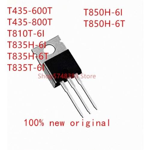 10PCS T435-600T T435-800T T810T-6I T835H-6I T835H-6T T835T-6I T850H-6I T850H-6T TO-220