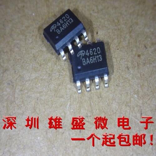 100% Original New In Stock AO4620 SOP-8 N+P 30V 5.3A MOS 10pcs/lot