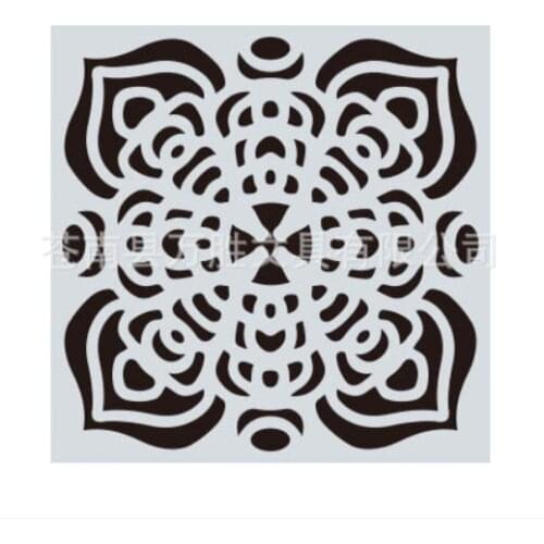 15*15 Mandala Layering Stencils Drawing Spray stencil DIY Scrapbook photo album Decorative Embossing DIY Card Crafts