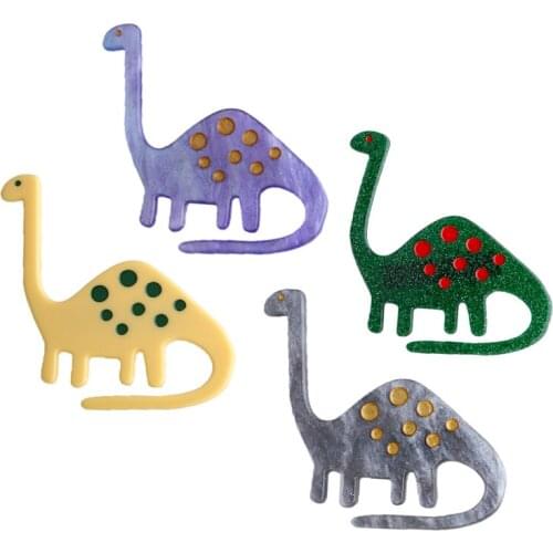 2020 new arrival 10 colors Massospondylus alligator clips Small and cute childrens cartoon acrylie hair accessories