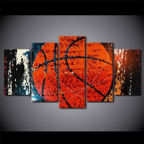Abstract Red Basketball Graffiti Modern Home Wall Decor Canvas Picture Art HD Print Painting On Canvas for Living Room Unframe