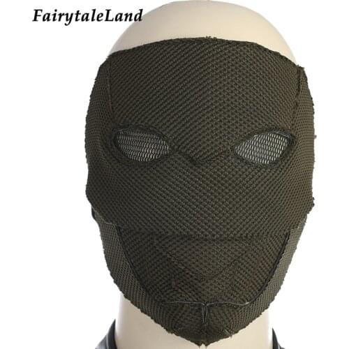 Adrian Chase Prometheus Mask Halloween Costume Accessories Cosplay Green Arrow Party Mask Fancy Head Wear Gloves