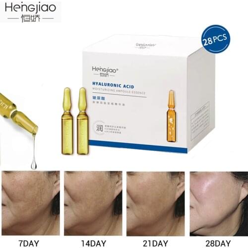 28 Days Skin Care Ampoules Intensive Care Hyaluronic Acid Concentrate Essence Liquid Petidide Face Needle Anti Aging Hydrating