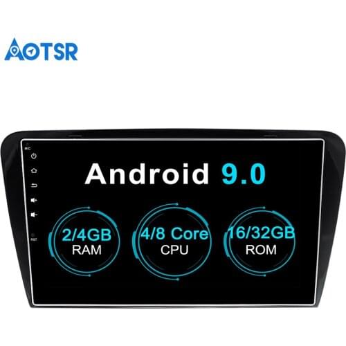 Aotsr Android 9.0 GPS navigation Car DVD Player For Skoda Octavia 2014-2017 multimedia radio recorder 4GB+32GB 2GB+16GB