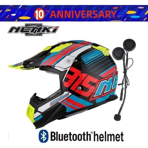Free shipping 1set Motocross Off Road Moto Helmet Bluetooth 4.0 Wireless Headset Motocross MTB DH Racing Motorcycle Helmet
