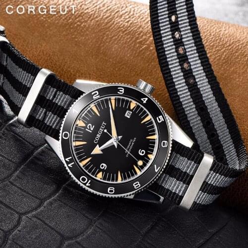 Sapphire Mechanical Ceramic Fashion MIYOTA Watch lume Luxury Brand corgeut Automatic sport watch Male Clock Relogio Masculino
