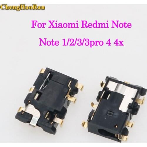ChengHaoRan 1-5pcs Earphone Earpiece Headphone socket audio Jack for Xiaomi Redmi Note 1 2 3 4 4X Note3 pro prime/note 4 MTX X20
