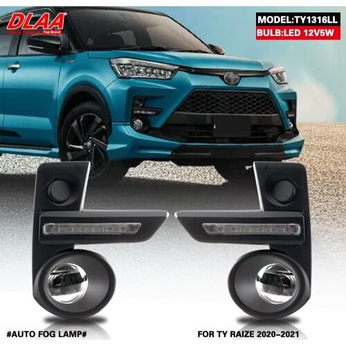 DLAA For Toyota RAIZE 2020-2021 Front Fog Lights Car Styling Spot Light Fog Lamps With Switch - 1 Pair
