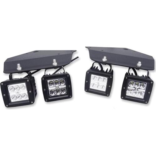 For Ford F150 SVT Raptor 2010-2014 F-150 Raptor 1st Generation 24W Cube LED Light Pod Hidden Bumper Upgrade Kit