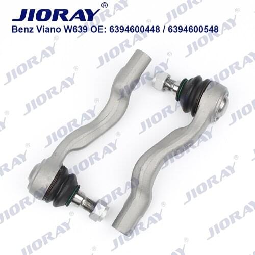 JIORAY Pair Front Axle Outer Steering Tie Rod Ends Ball Joint For Mercedes Benz Viano Vito W639 2003- 6394600448 6394600548