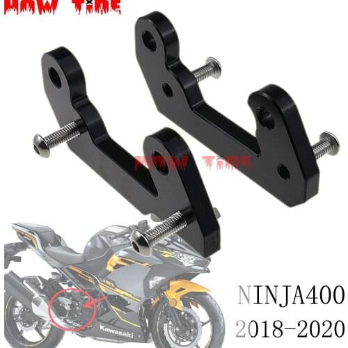 Left Right Front Footrest Foot Pegs Pedal Mount Transfer Bracket for KAWASAKI NINJA 400 NINJA400 2018-2020