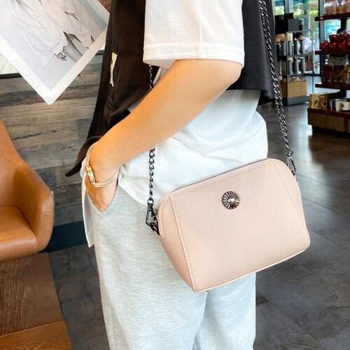 Small Bags for Ladies Crossbody Basics Bag for Women Shoulder Purses Genuine Cow Leather Casual Messenger Shell Summer Fashion