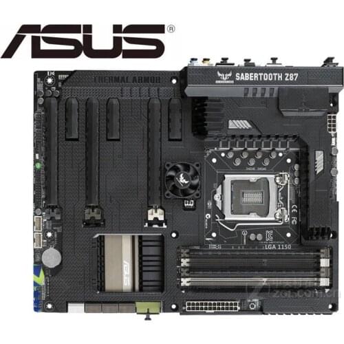 For ASUS SABERTOOTH Z87 original motherboard for DDR3 LGA 1150 USB2.0 USB3.0 boards 32GB Z87 USED Desktop motherborad