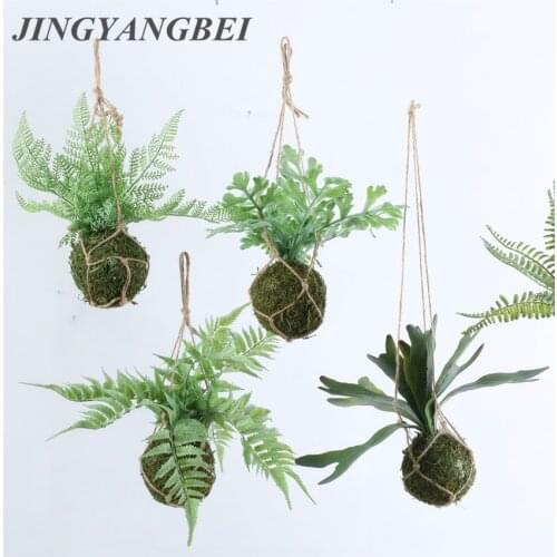 Fern Persia Plant Aerial Hanging Ball Artificial Plant Plastic Grass Wedding Party Wall Balcony Decoration Home Decor