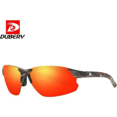 DUBERY Camouflage Sports Professional Riding Sunglasses Fishing Polarized Sunglasses Color Changing Polarized Glasses