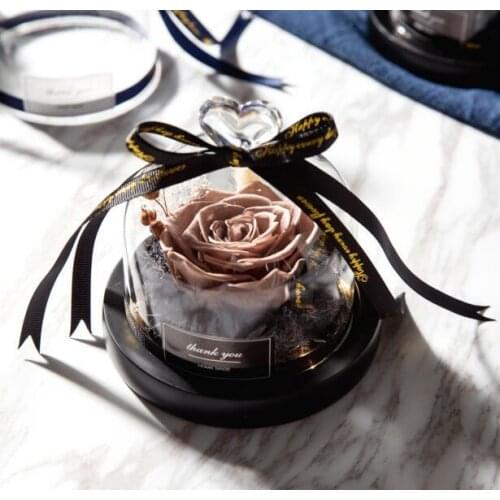 Beauty And The Beast Preserved Valentines Day Gift Exclusive Rose In Glass Dome With Lights Eternal Real Rose Mothers Day Gif