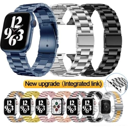 Stainless Steel band Strap For Apple Watch Band 44mm 40mm 42mm 38mm iWatch Loop Metal Link Belt Bracelet For IWatch Series 6 SE
