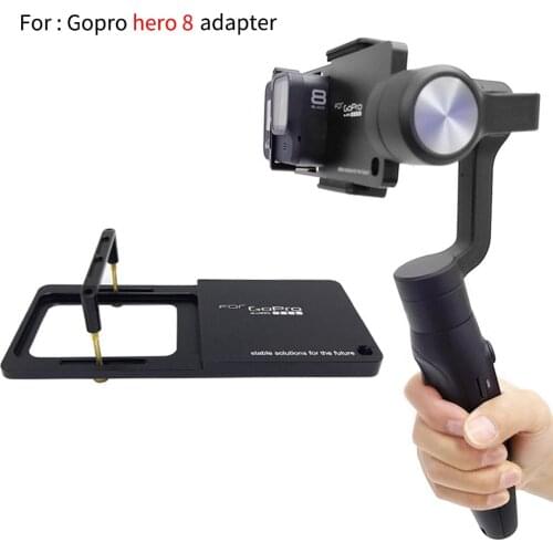 Handheld Gimbal Adapter Switch Mount Plate for GoPro Hero 8 black Camera for DJI Osmo Feiyu Zhiyun Smooth Q Gimbal