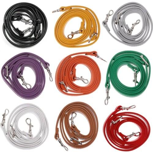 FASHIONS KZ 110~120cm Women Bag Strap PU Leather Shoulder Messenger Bag Handle Silver Buckle for DIY Handbag Accessories KZ0012