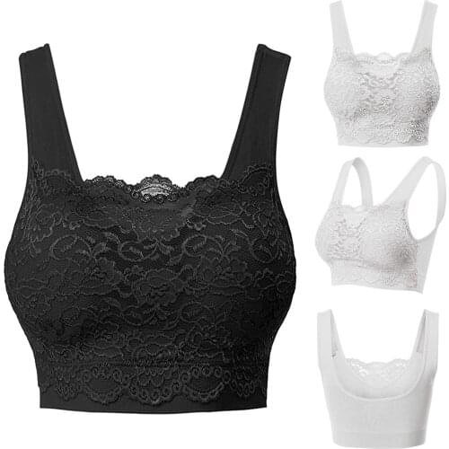 Frame Thin Unwired Bralette Brassiere Soft Comfort Lingerie Womens Seamless Top With Front Lace Cover Sports Bra sportswear