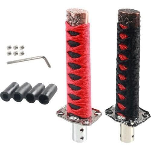 198x61mm Universal Samurai Sword Shift Knob Automobile Manual Shift Knob Car Samurai Knife Gear Shifter Knob with Adapter