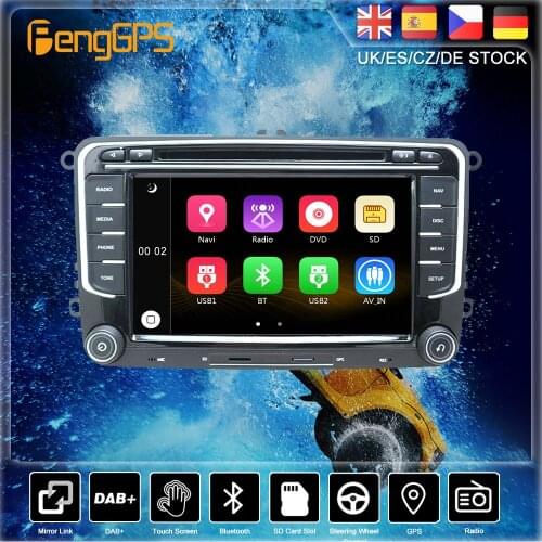 For Volkswagen Golf Polo Skoda Octavia Radio Tiguan b7 b6 Universal Car Multimedia Player GPS Navigation Auto Radio Stereo DVD