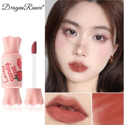 6 Colors Lovely Candy Design Lipglaze Lipgloss Liquid Moisturizing Mirror Lipstick Make Lip Look Fuller Tint Long Lasting Makeup
