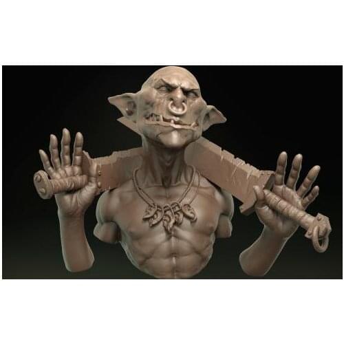 1/12 ancient fantasy Goblin bust 56mm WITH sword toy Resin Model Miniature resin figure Unassembly Unpainted