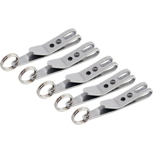 1/3/5PCs Mini Edc Gear Pocket Suspension Clip Hanger Tool Key Ring Keychain Buckles Mini Clips Camping Hiking Outdoor Tools