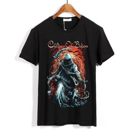 18 kinds Finnish Children of Bodom Rock Brand men women shirt 3D fitness Hardrock heavy death Metal 100%Cotton skateboard Skull