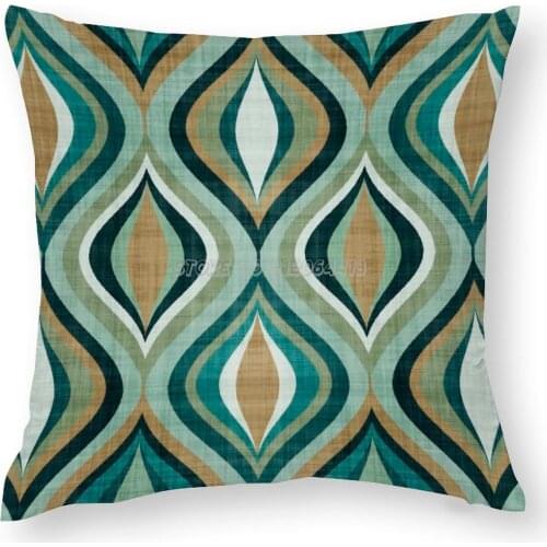 1958 Pillow Case Throw Cushion Cover Creative Decoration for Home Sofa Multi-size Danish Palm Springs Modern Mad Men Vintage Fif