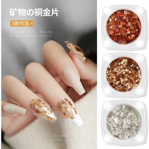 3D Abalone Shell Nail Art Decorations Glitter Irregular Marble Mica Slice Gradient Pearl Jewelry Manicure Paillette Flakes