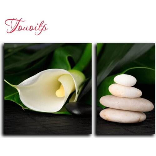 2pcs,Full,square&round Diamond Embroidery,5D,Stone flower Diamond Painting,Cross Stitch,3D,Diamond Mosaic,diamond pattern,Crafts