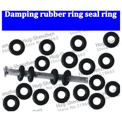 100pcs/lot Black rubber damping rubber ring seal ring gasket conditioning type O coil diameter 3mm M3