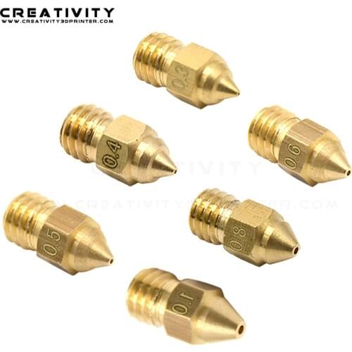 3PCS Original CR-6 SE 3d Printer 0.4MM Hotend Extruded Nozzles For CR-6 SE 3D Printer