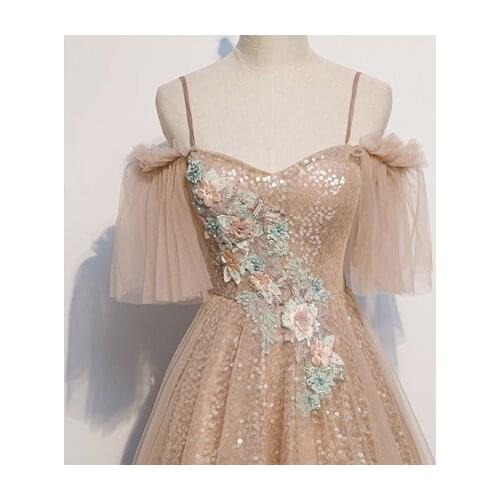 Champagne butterfly long dress embroidery gown medieval dress princess Medieval Renaissance Gown queen cosplay Victoria dress