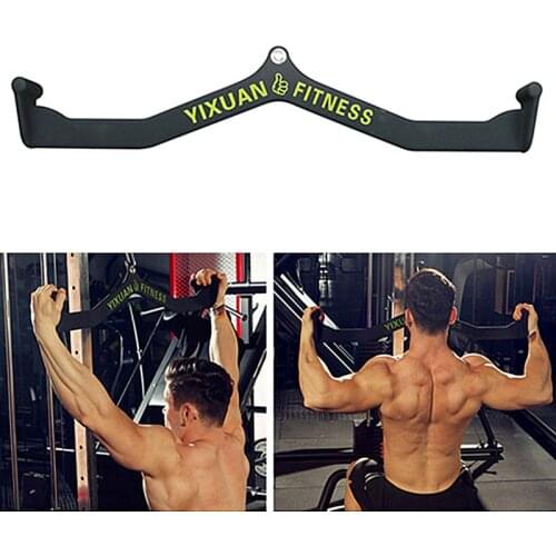 71CM Fitness Pully Cable Machine Attachment Triceps Back Workout Handle Gym Lat Pull Down Rowing Machine T-Bar Grips Accessories