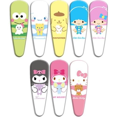 Kawaii Cinnamoroll Kuromi Sanrio Plush My Melody Plushie Cartoon Cute Dolls BB Clip Anime Plush Toys For Girls Birthday Gift