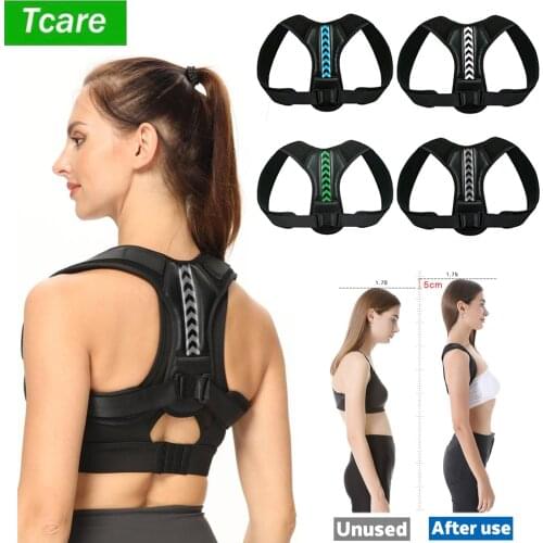 Tcare Posture Corrector Belt Adjustable Back Brace Support Men Women Clavicle Spine Back Shoulder Lumbar Posture Correction Hot
