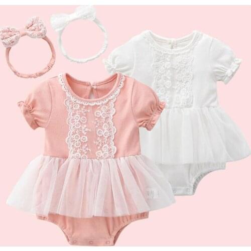 Cute Baby Girl Short Sleeve Rompers Baby Rompers Newborn New 2021 Summer Infant Boy Cotton Clothes Baby Girl Rompers