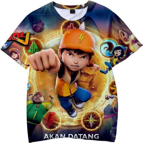 New Anime BoBoiBoy T shirts Kids Short t shirt Fashion Summer Short-Sleeved T-shirt Cute Boys/girls Streetwear Boboiboy Clothes