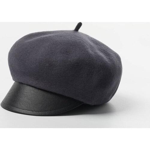 Autumn Winter Fashion exquisite wool Simple color Wide bow ribbon matching design Vintage Wide Fedoras Hats for Women
