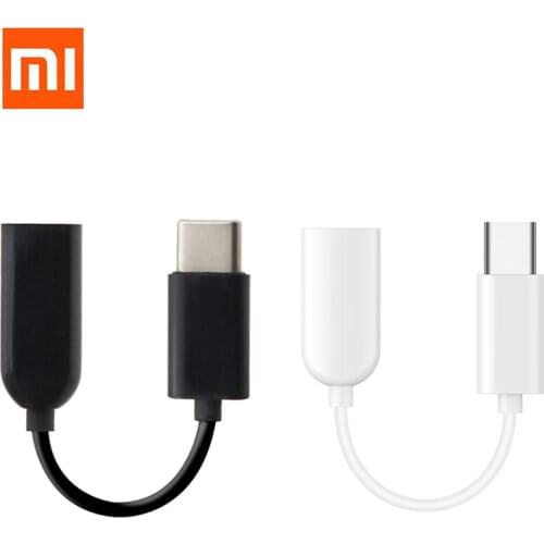 Original xiaomi USB Type C To Audio Adapter cable 3.5mm Earphone Jack For mi 10 9 8 lite A2 6x Mix 3 2s 2 Note 3 usb c converter