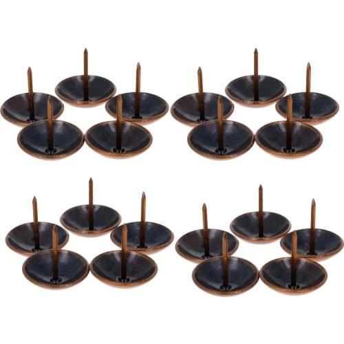 MroMax Round Head Foam Nails Iron/Stainless Steel Plating 25*25/16*20/30*30mm Hardware Fastener Nail 20/30/50/60/80/100/150pcs