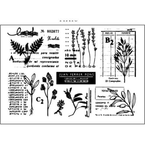 Plant Transparent Clear Silicone Stamp/Seal for DIY scrapbook/photo album Decorative clear stamp sheets ST0840