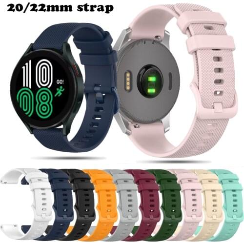 Sports Strap For Samsung Galaxy Watch4 44 40mm/Classic 46 42mm/Gear S3 Frontier Replacement Band Silicone Watchbands Accessories
