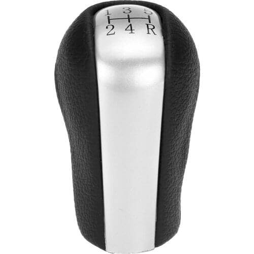 5 Speed Gear Stick Shift Knob PU Leather Insert Checkpoint Handle for Toyota Corolla Verso Rav4 Aygo Peugeot 206 Great Highspeed